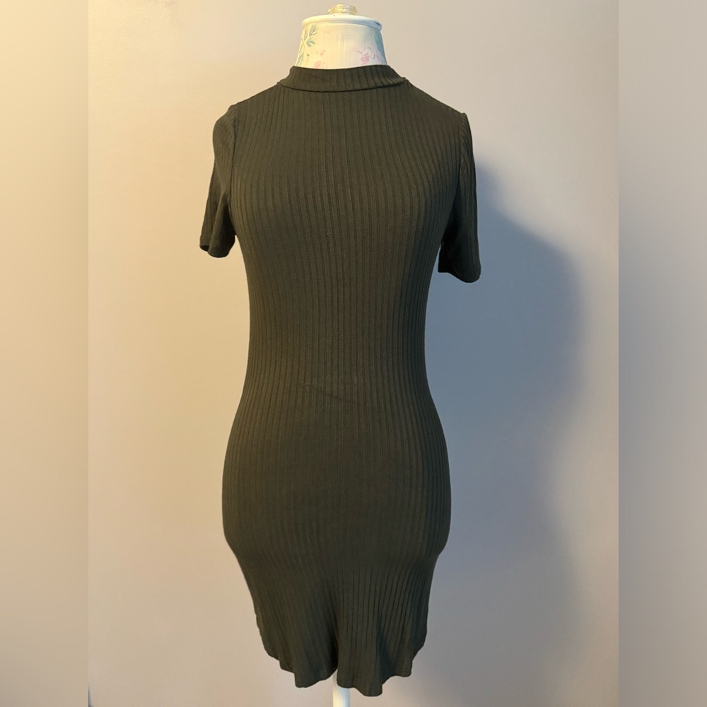 Green Iris Sweater Dress